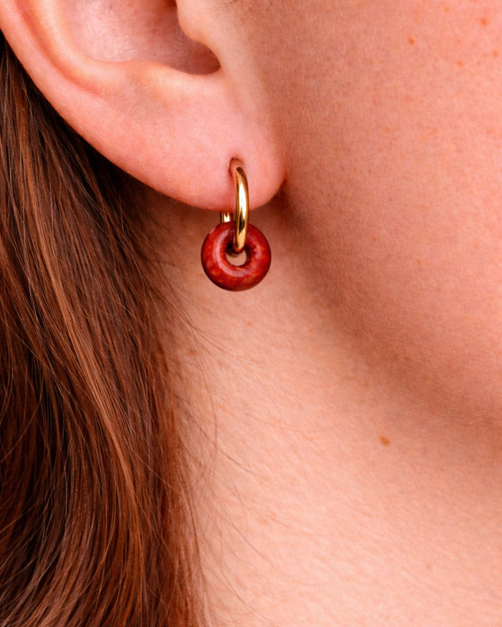 pendientes jaspe rojo