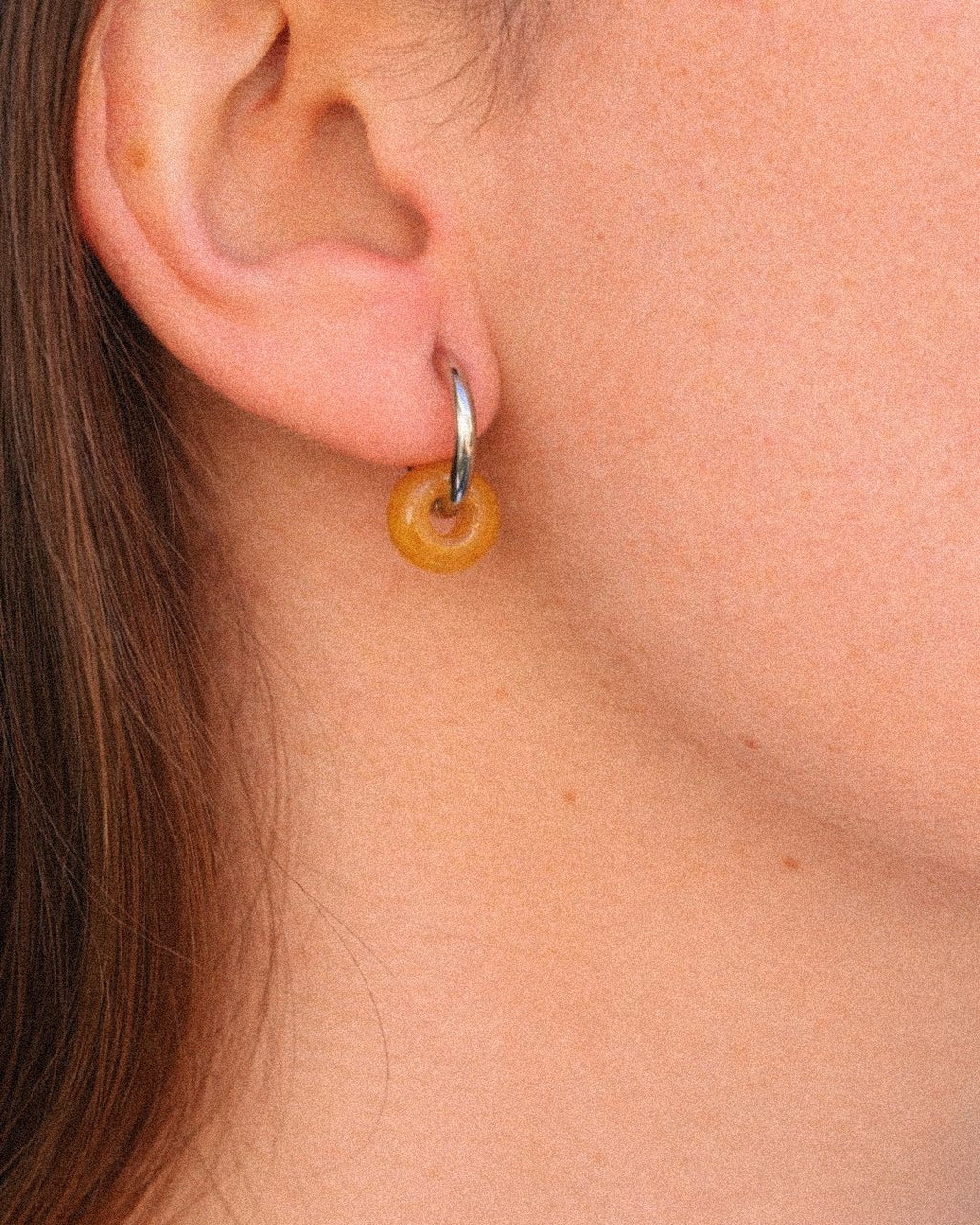 pendientes piedras naturales