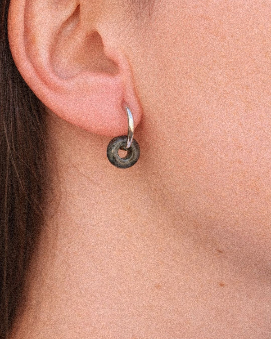 pendientes piedras naturales