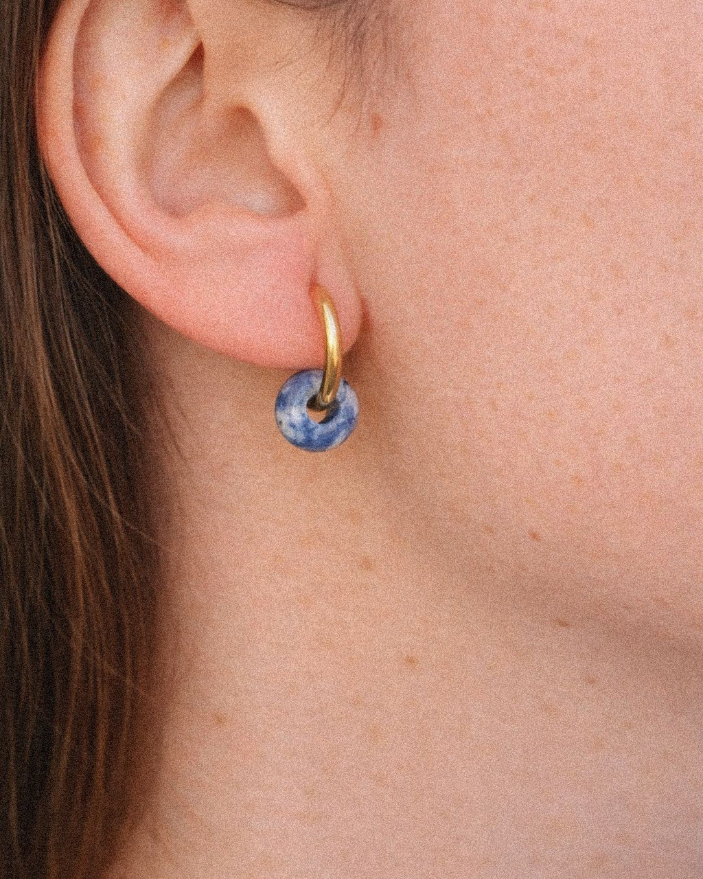 pendientes piedras naturales