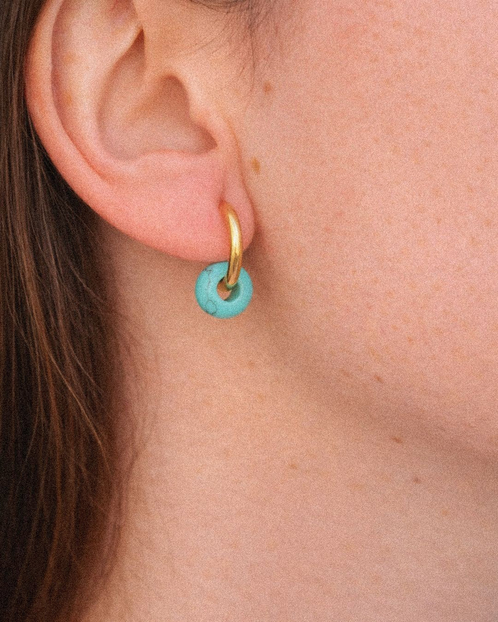 pendientes piedras naturales