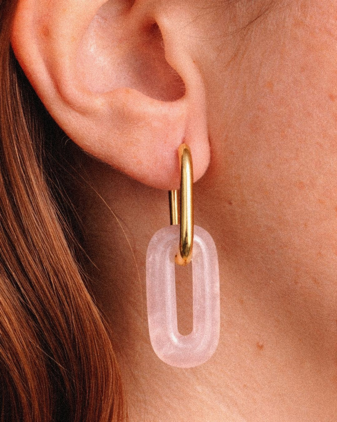 pendientes piedras naturales