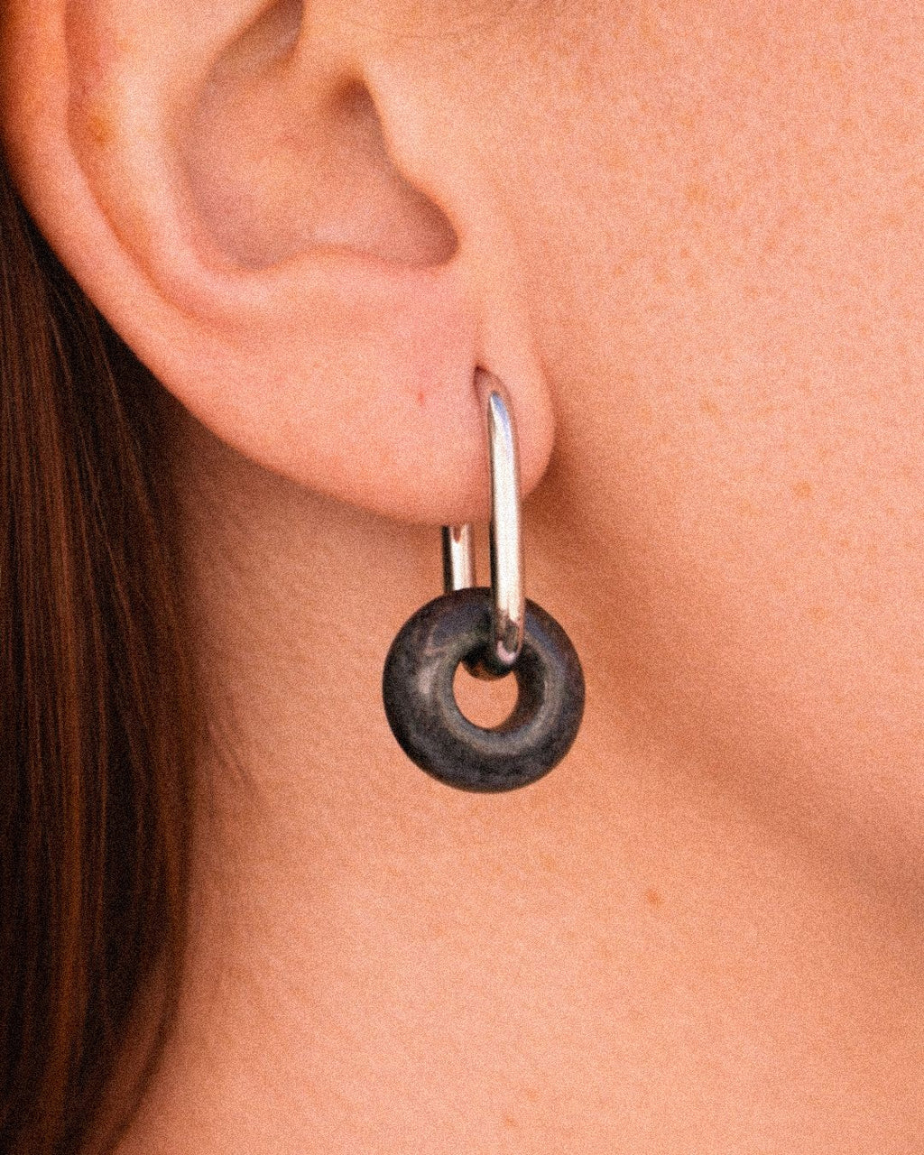 pendientes piedras naturales