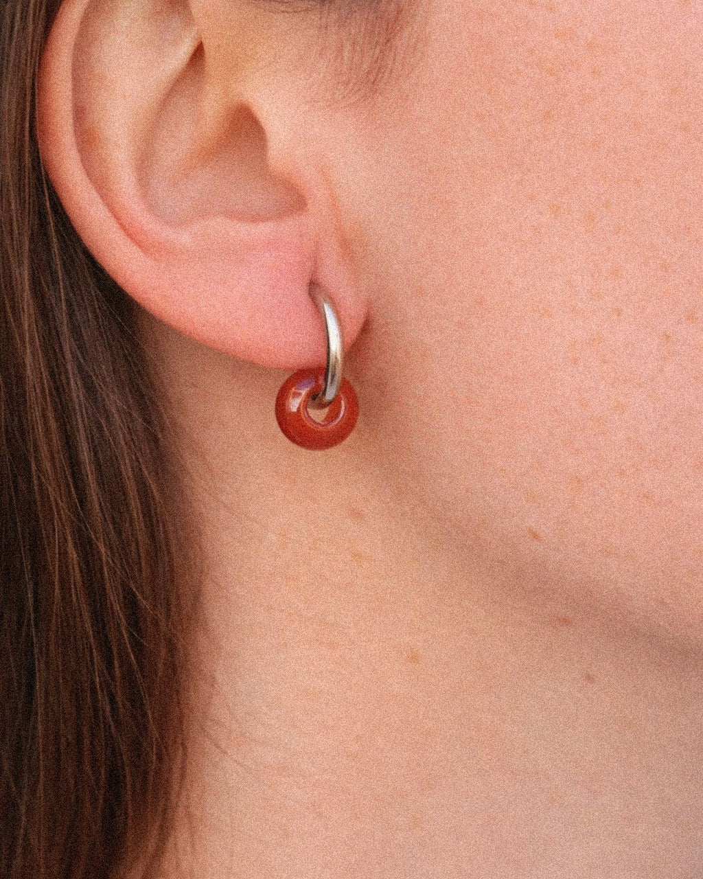 pendientes piedras naturales