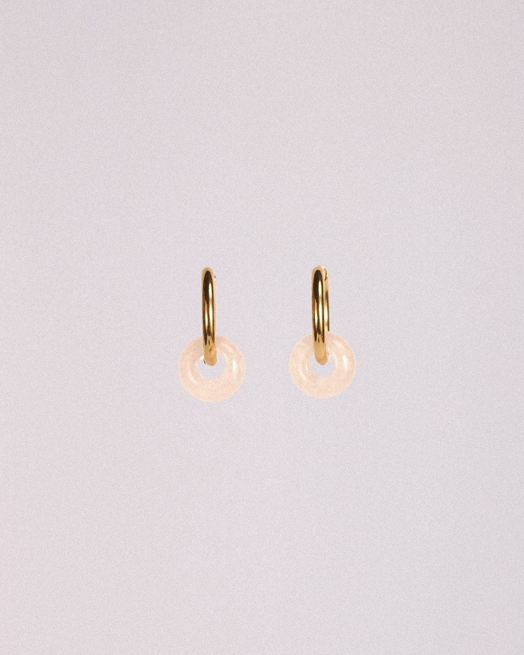 pendientes cuarzo rosa