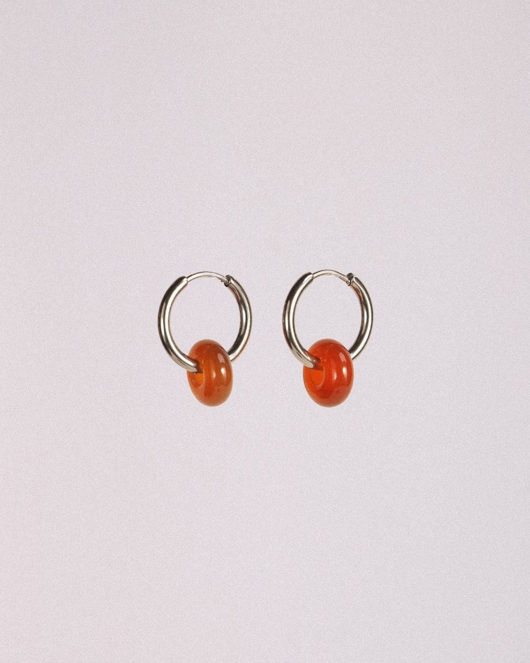 Pendientes Órbita Acero Inoxidable Carnelia