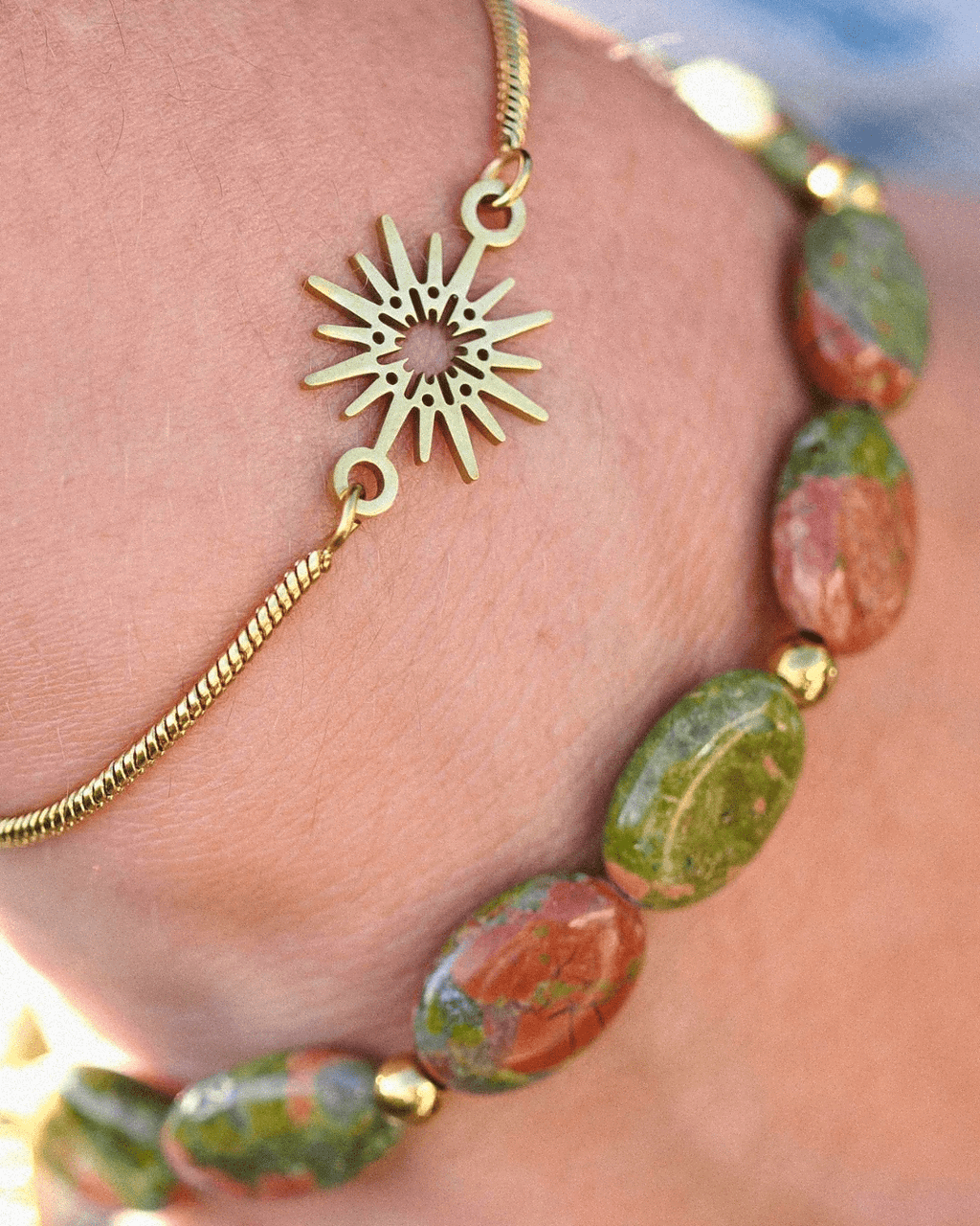 Pulsera Lucero Acero Inoxidable Dorado - Positive Jewels