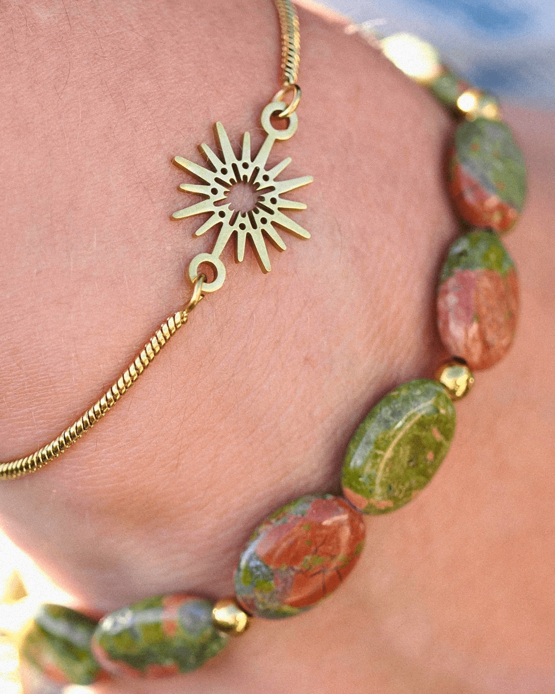 Pulsera Lucero Acero Inoxidable Dorado - Positive Jewels