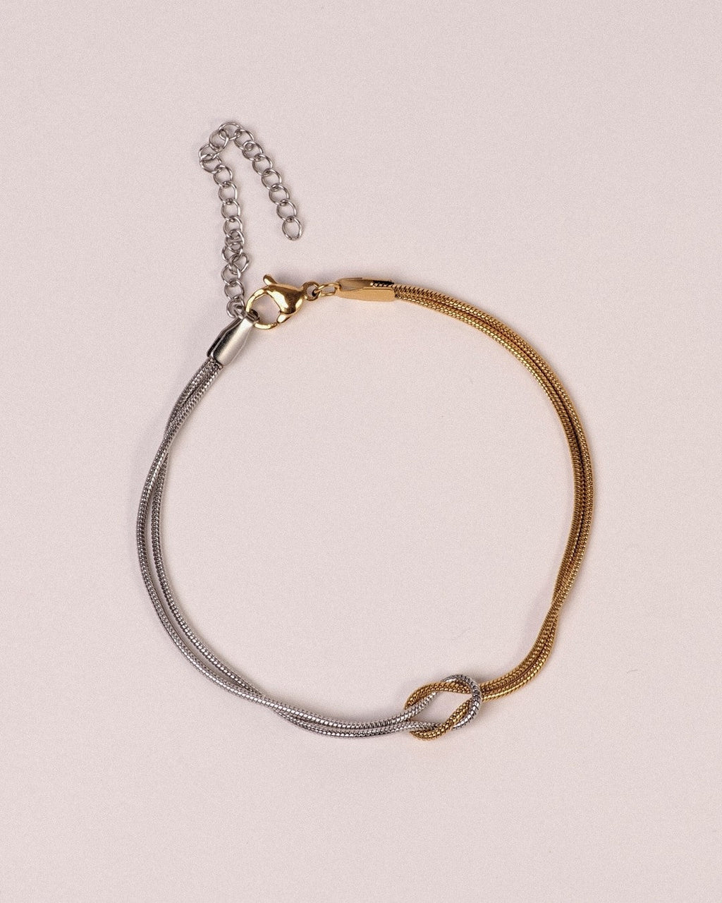 Pulsera Nudo Acero Inoxidable Bicolor - Positive Jewels