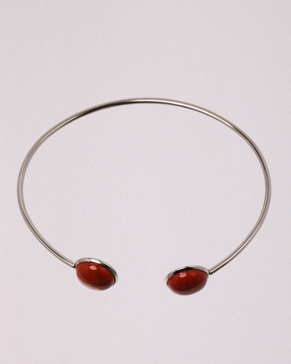 Pulsera Marte Acero Inoxidable Jaspe Rojo - Positive Jewels