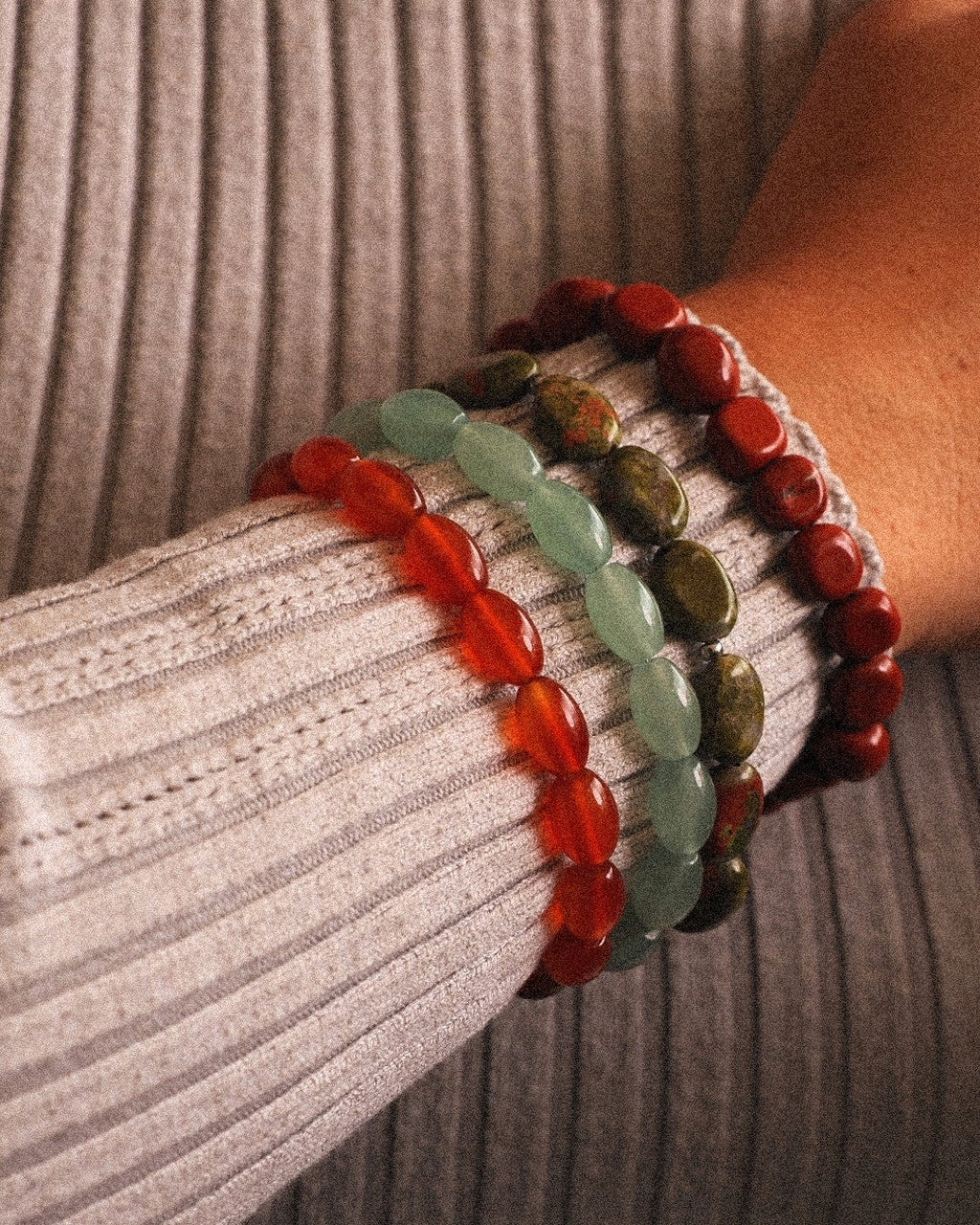 Pulsera Tierra Acero Inoxidable Unakita - Positive Jewels