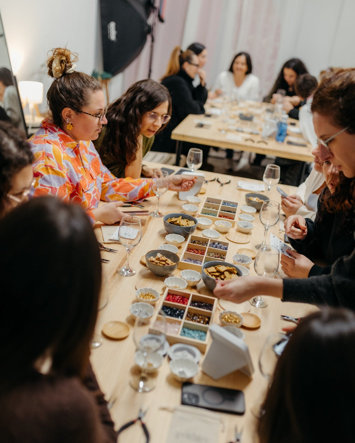 taller joyas con vino