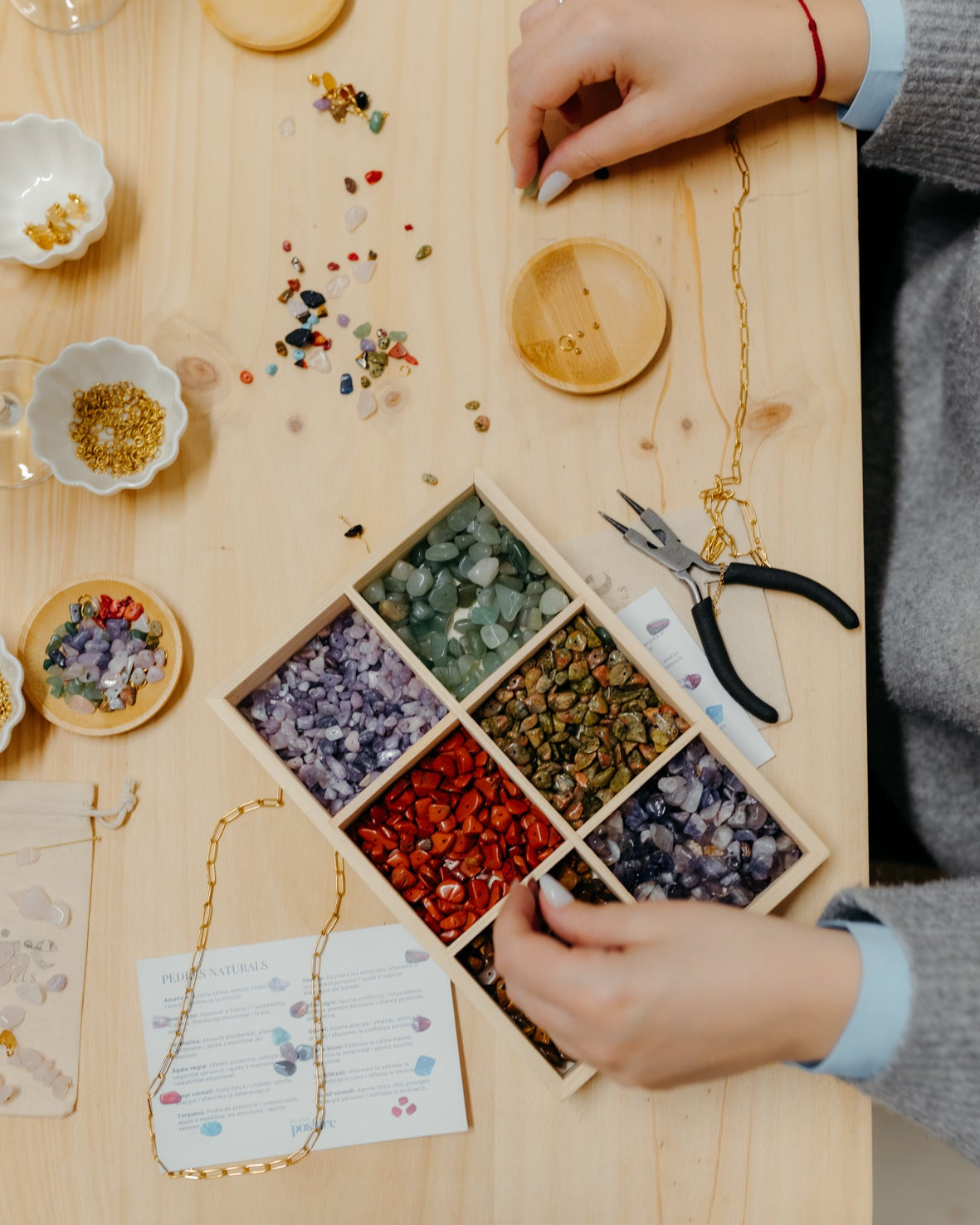 taller joyas con vino