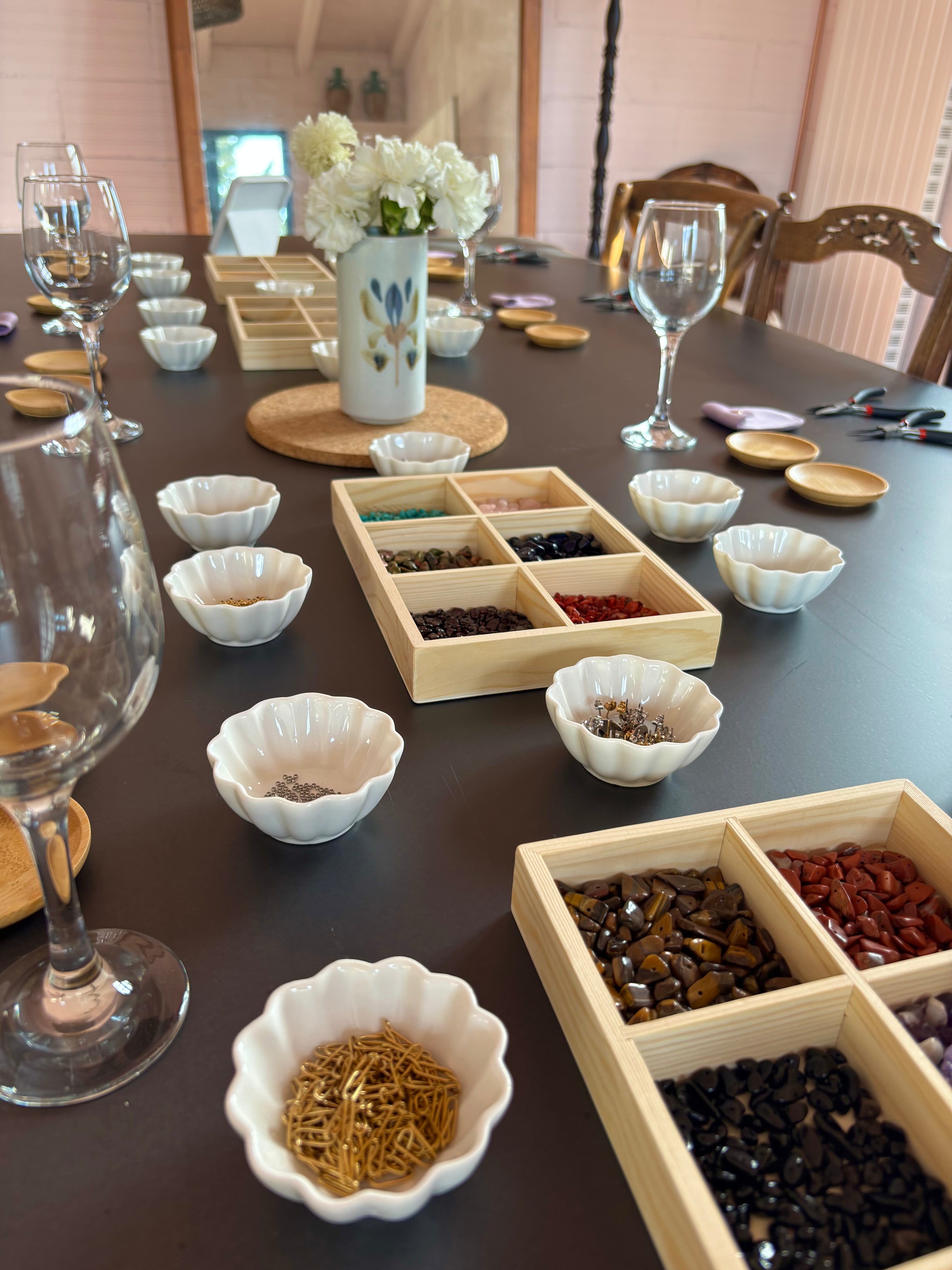 taller joyas y vino